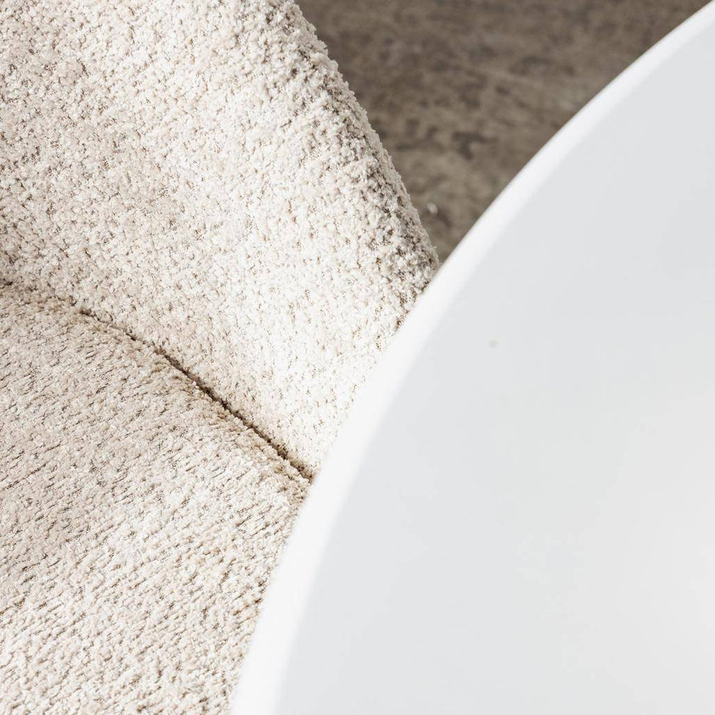Sedia DEAN, beige bouclé