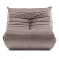 Poltrona Lounge LIBELLULE, marrone-grigio, velluto
