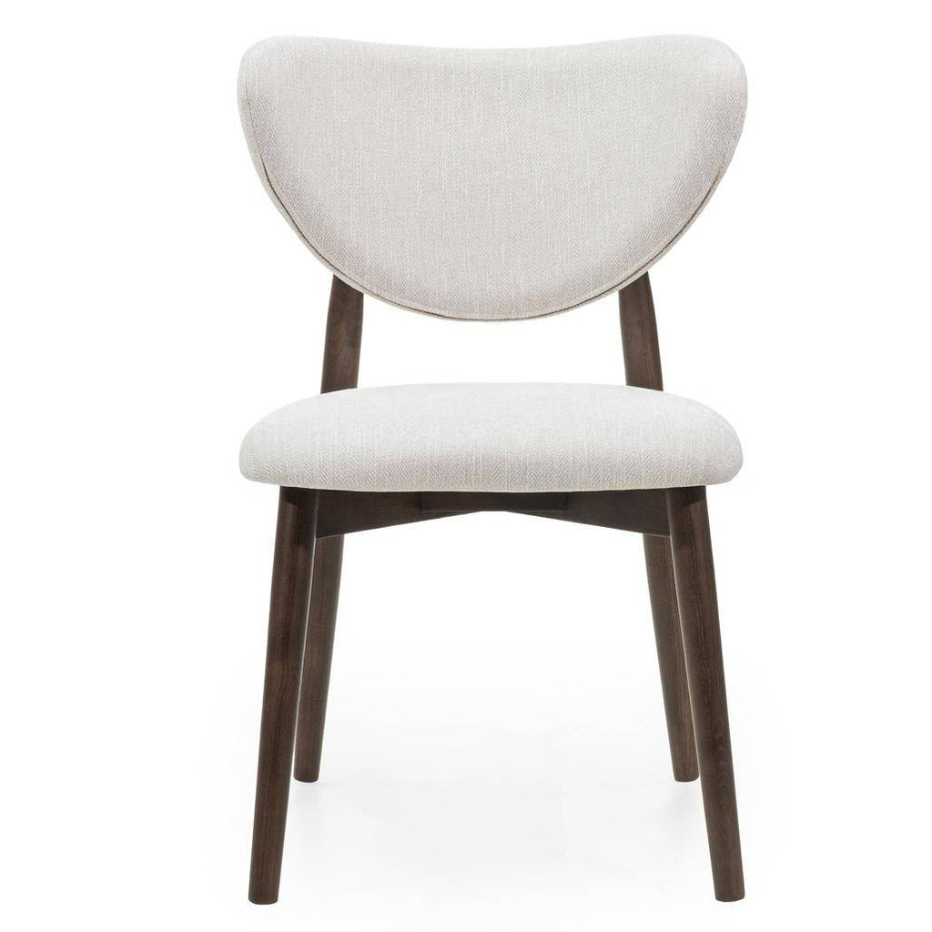 Sedia da pranzo JULIETTE, beige/noce