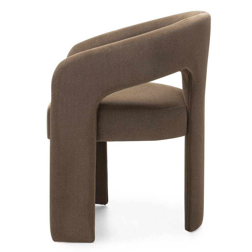 Sedia imbottita JOEL, mocca