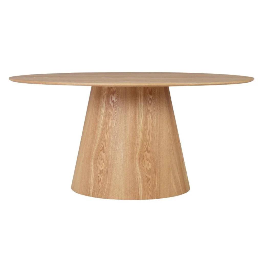 Tavolo da pranzo ovale NOEL 160 cm, frassino naturale
