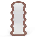 Specchio SELLEG 177x75 cm, forma organica, beige mousse