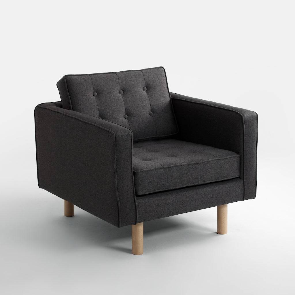 Poltrona TOPIC WOOD, Carbon, Legno Naturale