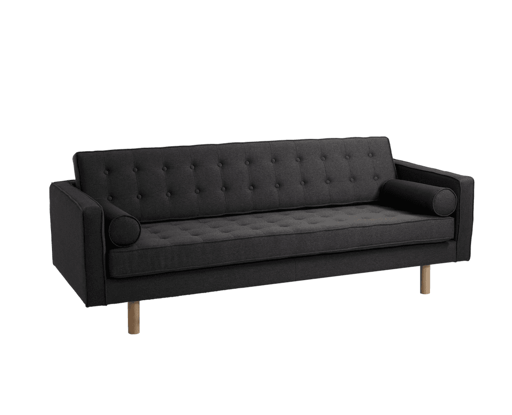 Divano Letto TOPIC WOOD, Carbon, Legno Naturale