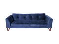 Divano letto 3 posti WILLY - chokeberry, nutty