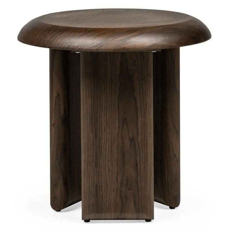 Tavolino laterale EOK 50 cm, noce scuro