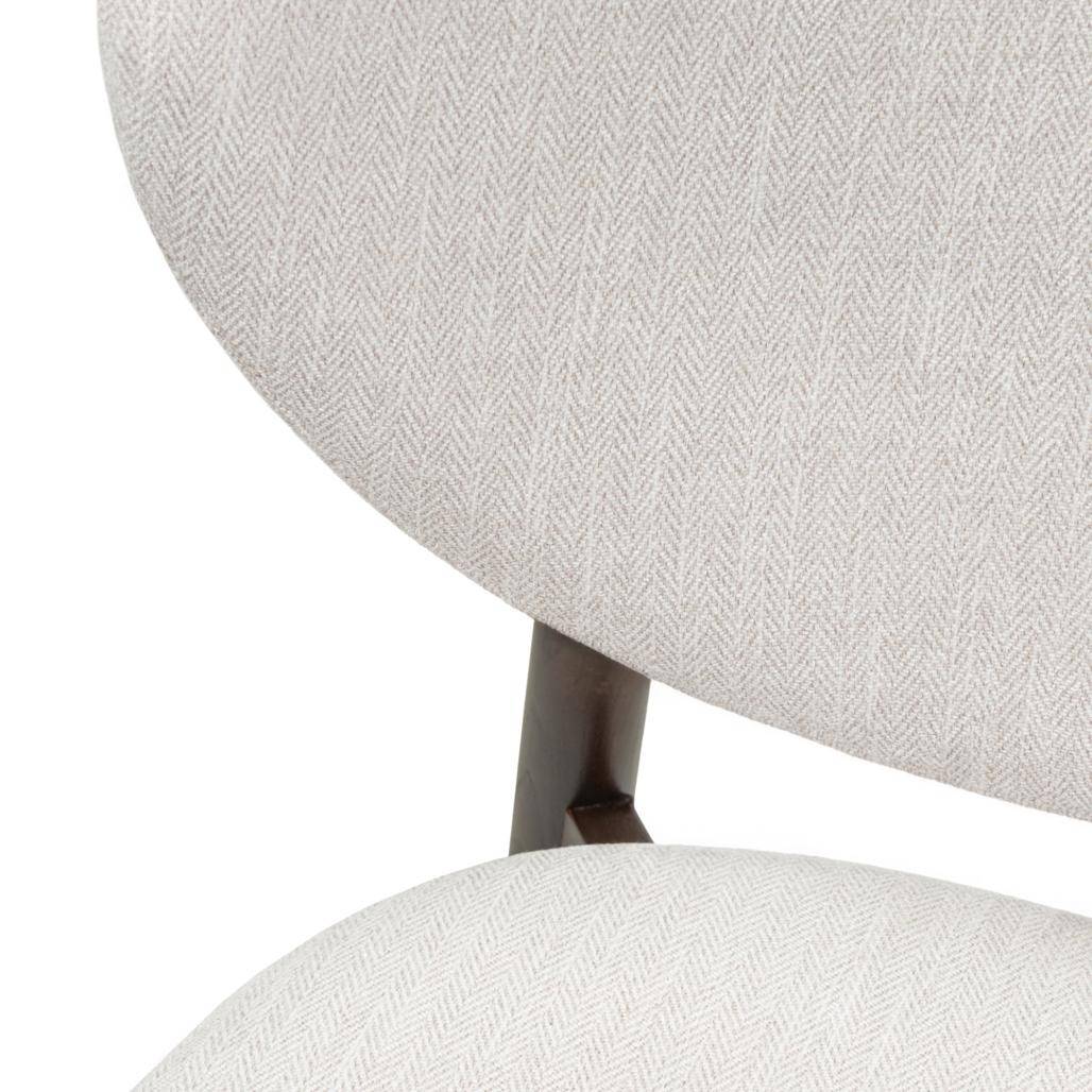 Sedia da pranzo JULIETTE, beige/noce