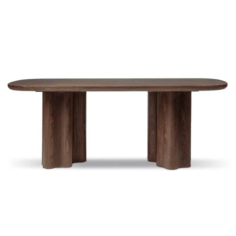 Tavolo da pranzo JAKKO 200x100 cm, noce scuro