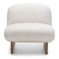 Poltrona lounge MAMET beige forme arrotondate