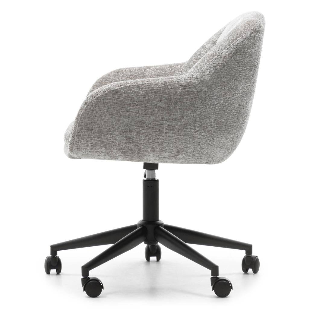 Sedia girevole WEWORK grigio chiaro con forme arrotondate
