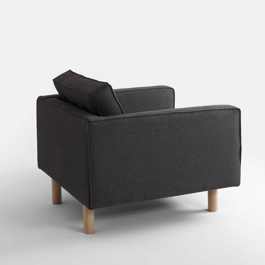 Poltrona TOPIC WOOD, Carbon, Legno Naturale
