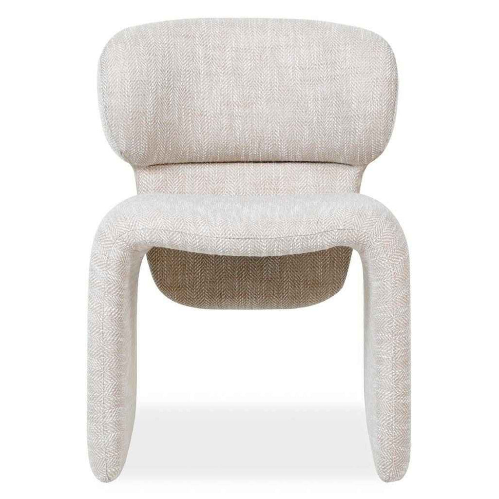 Poltrona rivestita BIZZA, beige