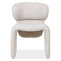 Poltrona rivestita BIZZA, beige