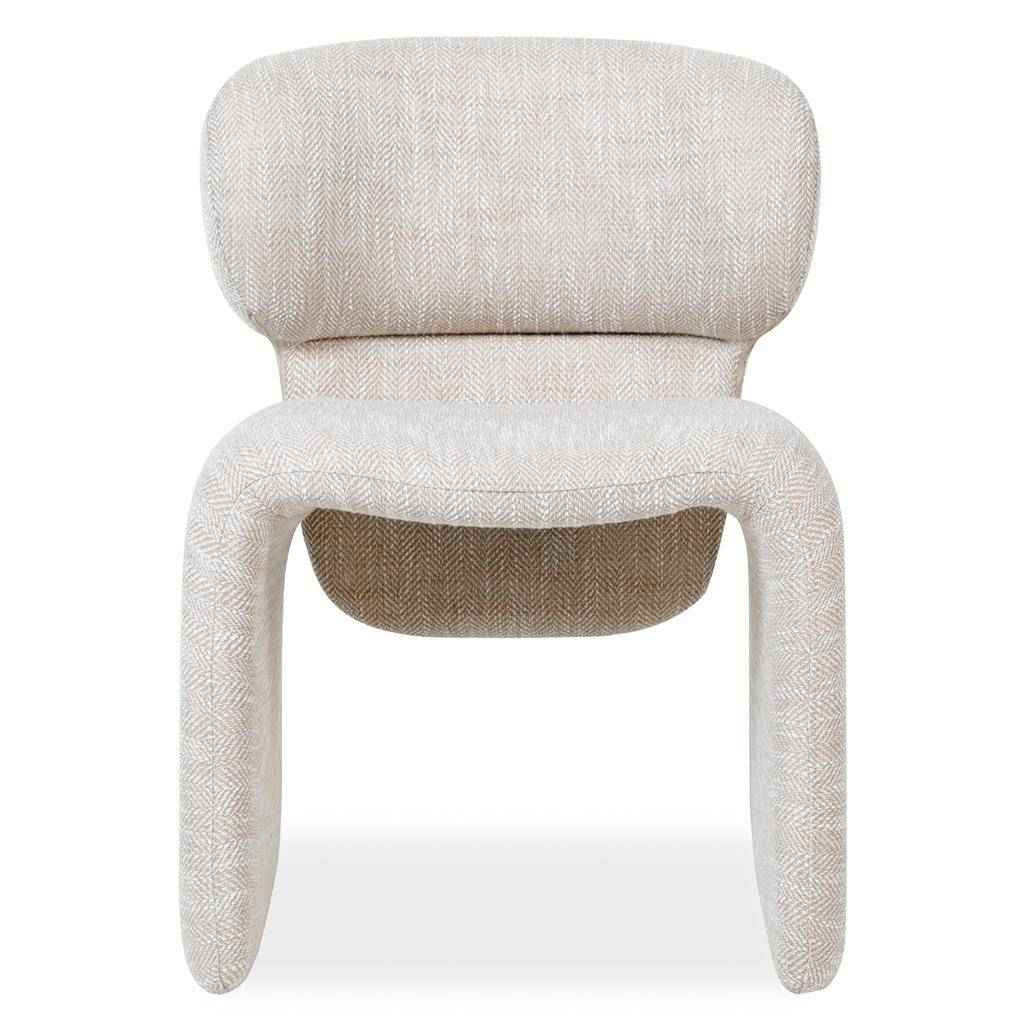 Poltrona rivestita BIZZA, beige