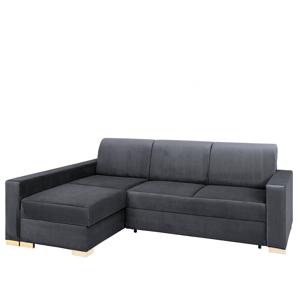 Divano Letto Angolare STABLE - Grigio Lilla