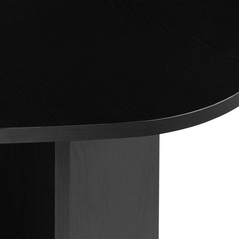 Tavolo ZEV 200 cm piano irregolare, nero struttura legno