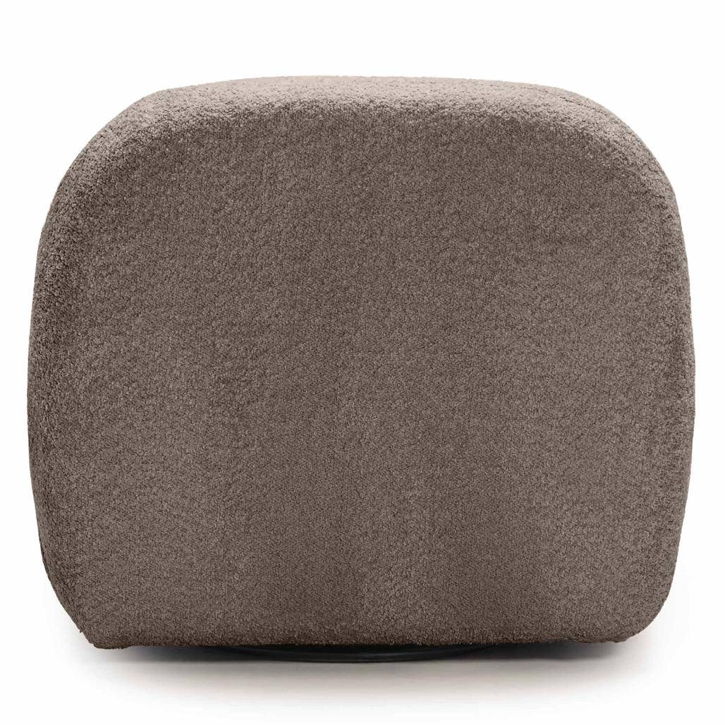 Poltrona BOCHIC base girevole, marrone-grigio