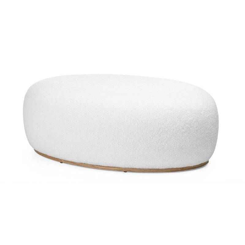 Pouf PEBBLE forme arrotondate bianco