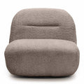 Poltrona BOCHIC base girevole, marrone-grigio