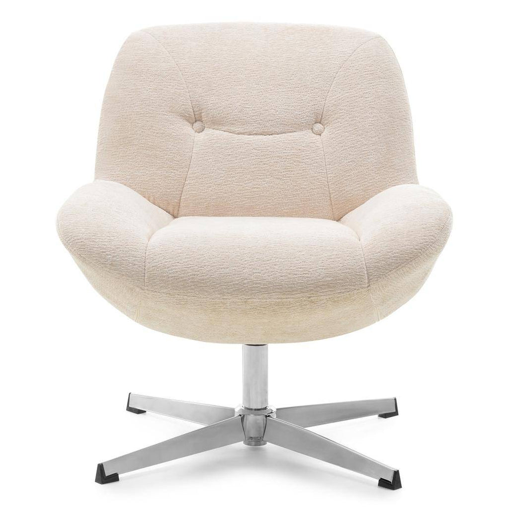 Poltrona girevole RENO, beige