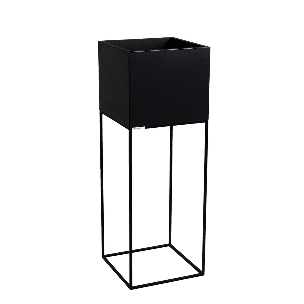 Fioriera PALMUS METAL 100x35x35 - nero
