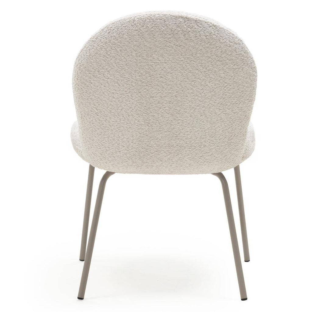 Sedia MIRANDO Beige Chiaro con Forme Arrotondate