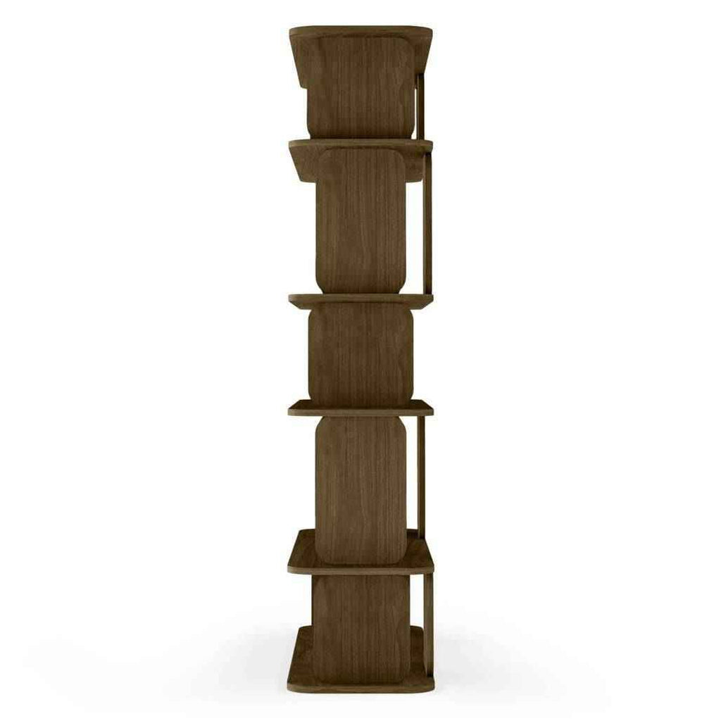 Scaffale alto arrotondato SALA, marrone espresso