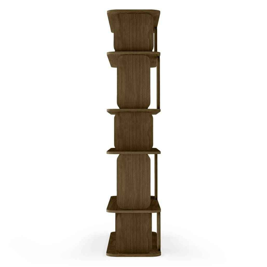 Scaffale alto arrotondato SALA, marrone espresso