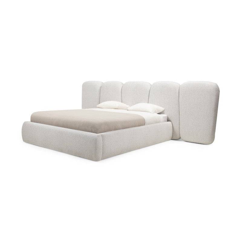 FANCY Letto Imbottito 160x200 cm Beige Chiaro