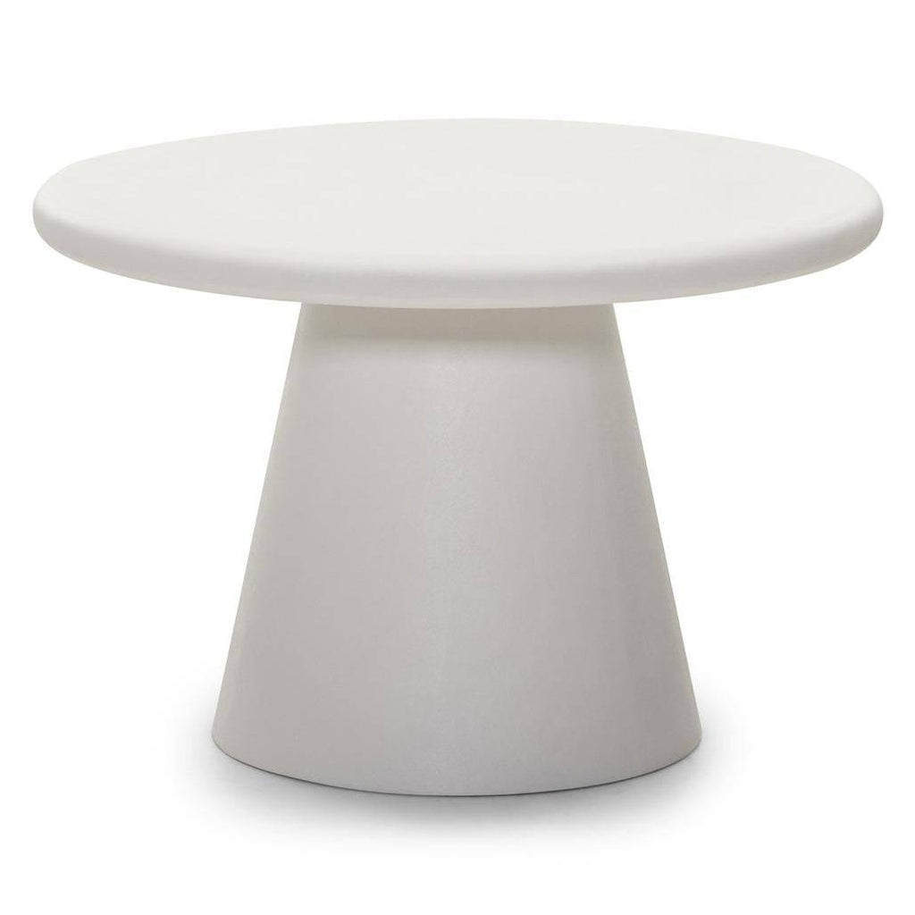 Tavolino da caffè METRE 60 cm, rotondo, ecru, microcemento
