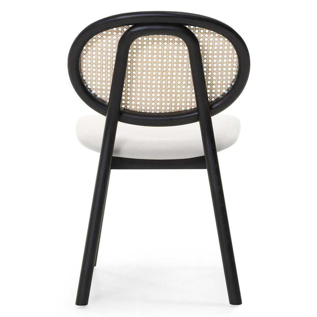 Sedia SUMBA Legno Intrecciato Viennese Nero/Ecru