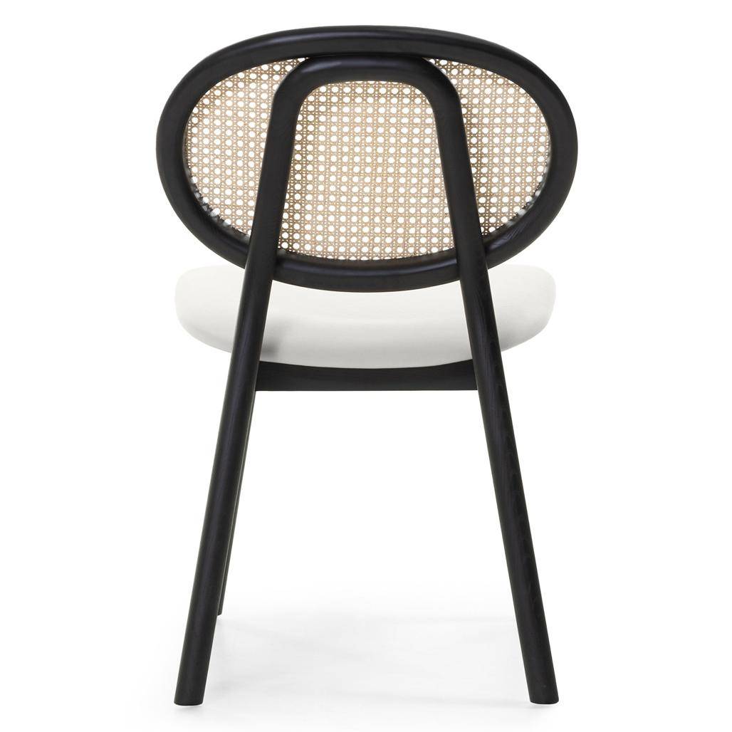 Sedia SUMBA Legno Intrecciato Viennese Nero/Ecru