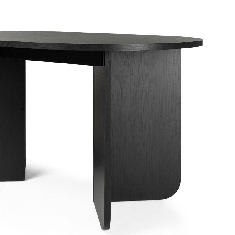 Tavolo MAUT allungabile 140-200 cm, nero struttura legno