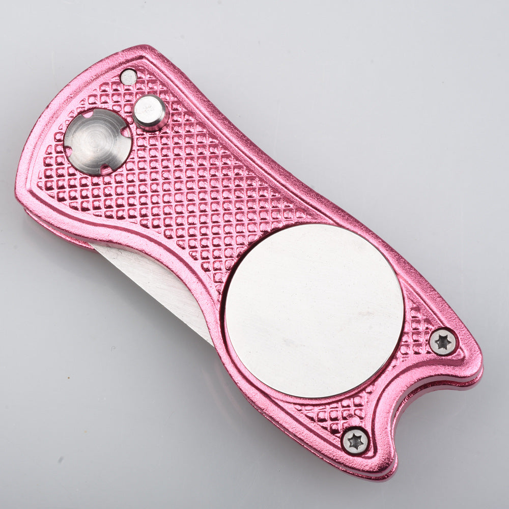 Forca per la riparazione del prato da golf con manico in alluminio - Accessori Mark Tool