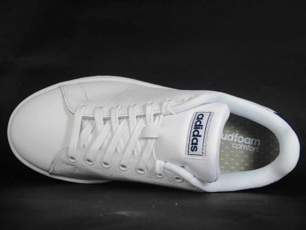 Adidas Sneakers Advantage F36423 Bianche Unisex Pelle