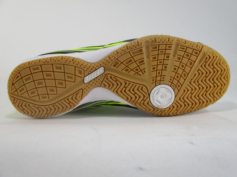 Lotto scarpa da calcetto indoor da uomo Tacto II 200 scarpa da futsal  S7180 black-green