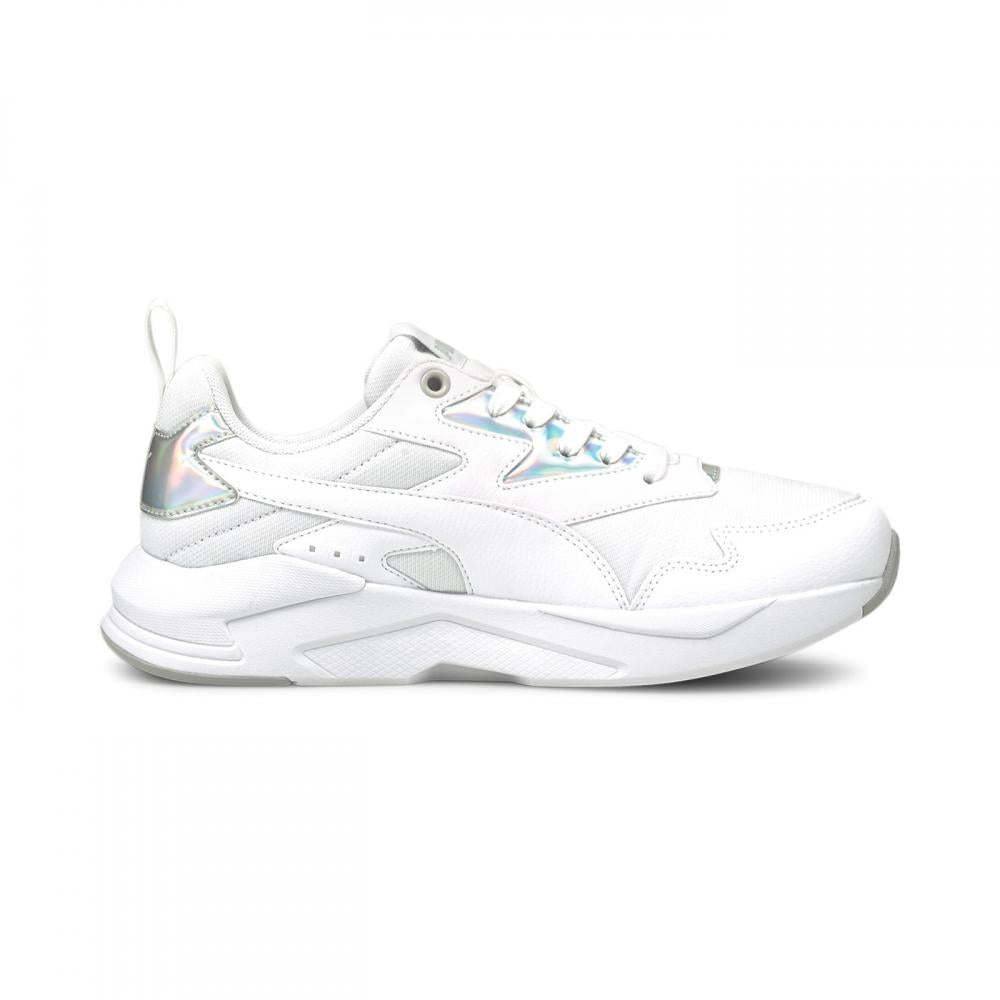 Puma scarpa sneakers da donna X-Ray Lite Metallic 368858 03 bianco-argento