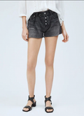 Pepe Jeans pantaloncino in denim largo da donna Bonita Destroy PL800933 nero slavato