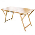 Tavolo doppio in legno di faggio 70 x 140 colore naturale