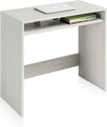 Scrittoio compatto bianco Alpes - 79x43x79 cm con ripiani moderni