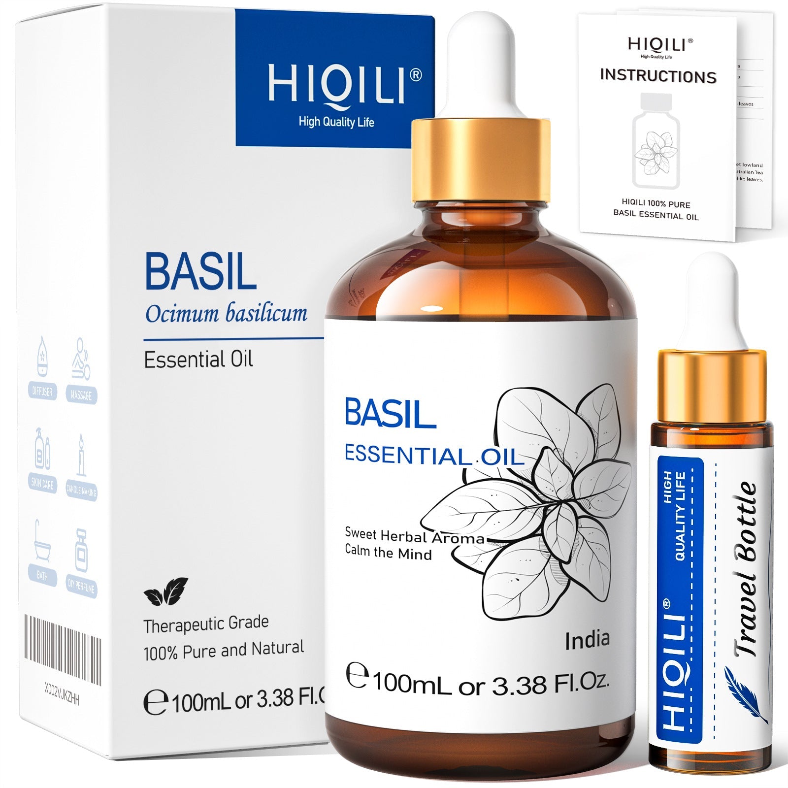 Bellezza e cura della pelle - Olio essenziale puro - Estratto vegetale - Olio da massaggio alla rosa - Profumo - Aromaterapia