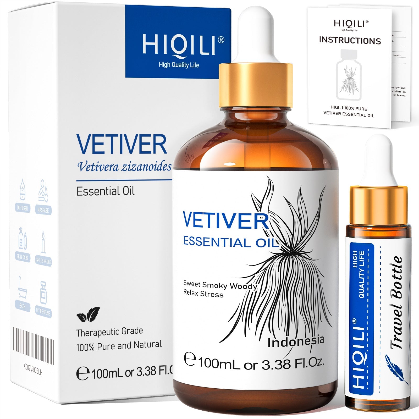 Bellezza e cura della pelle - Olio essenziale puro - Estratto vegetale - Olio da massaggio alla rosa - Profumo - Aromaterapia