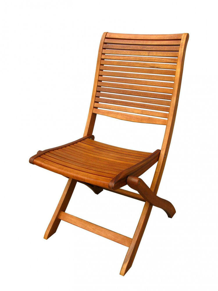 Sedia Riviera in legno di Acacia massiccio con dimensioni cm 50 x 65 x 94 h
