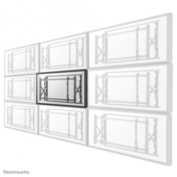 Neomounts LED-VW1750BLACK Supporto videowall da parete 32-55" - Pull-out - max 35 kg [LED-VW1750BLACK]