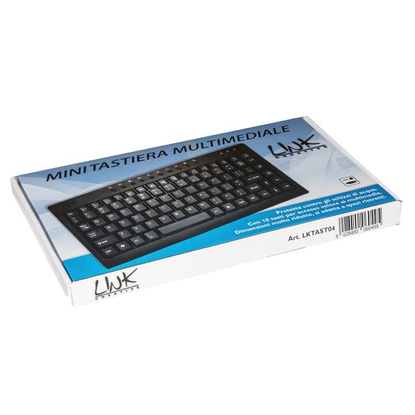 LINK MINI TASTIERA ITALIANA MULTIMEDIA USB [LKTAST04]
