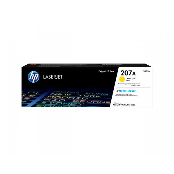 HP TONER 207A, GIALLO. 1250 PAG, PER Pro M255dw, M282nw, M283fdn, M283fdw [W2212A]