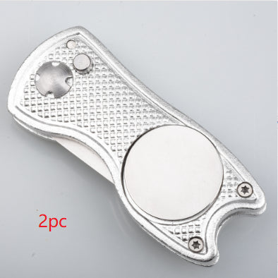 Forca per la riparazione del prato da golf con manico in alluminio - Accessori Mark Tool
