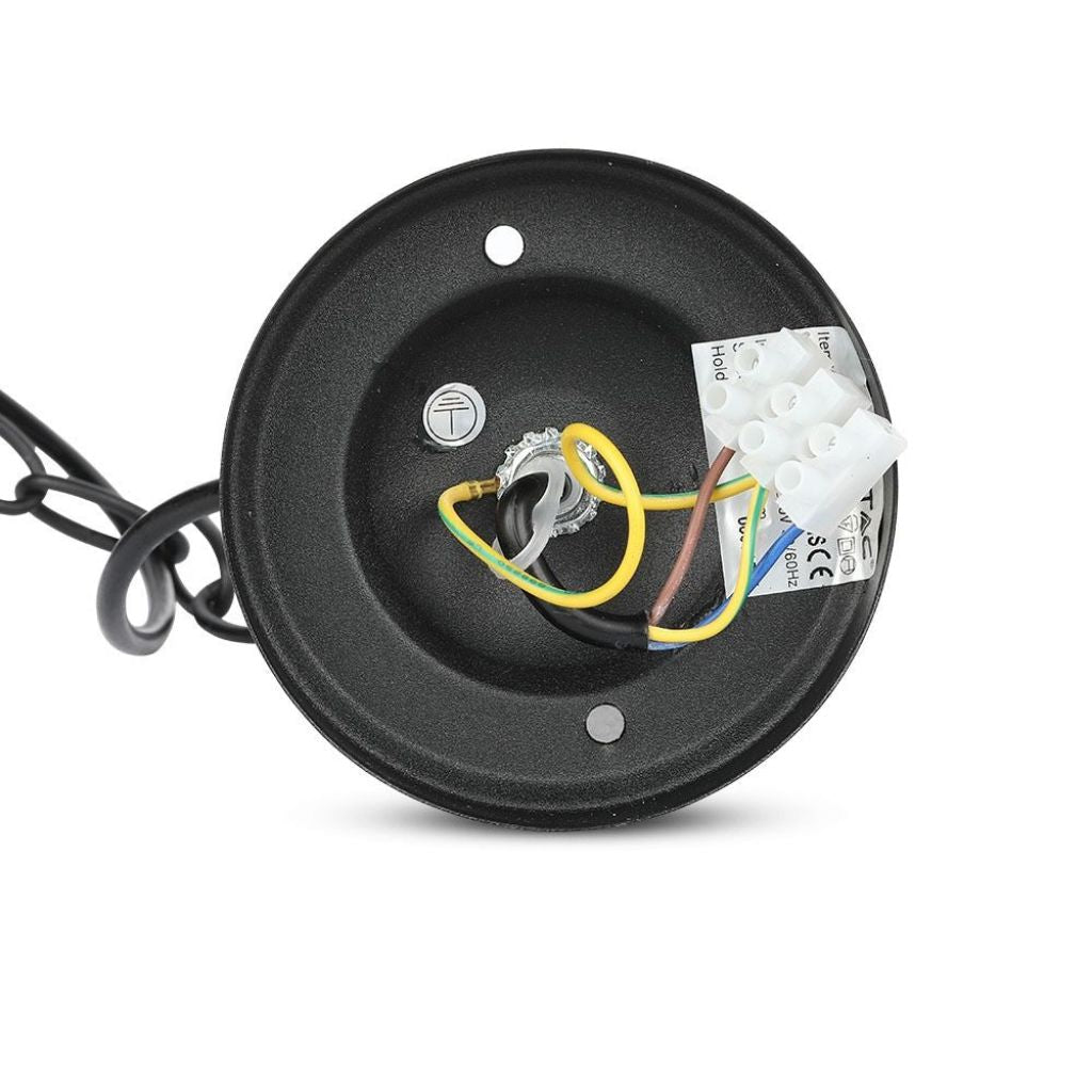 V-TAC Lampada LED da Soffitto a Lanterna E27, L 890mm, Nero, IP44, Max 60W