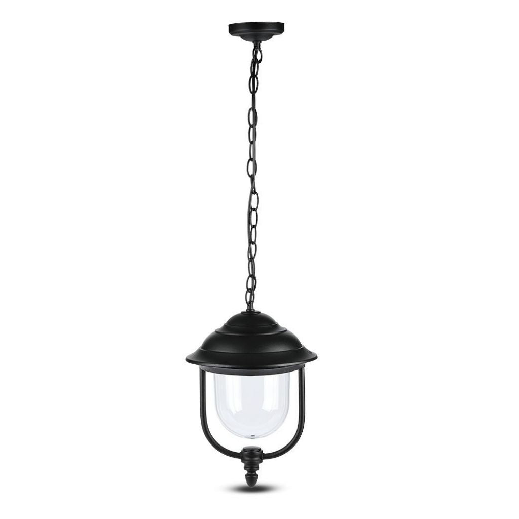 V-TAC Lampada LED da Soffitto a Lanterna E27, L 890mm, Nero, IP44, Max 60W