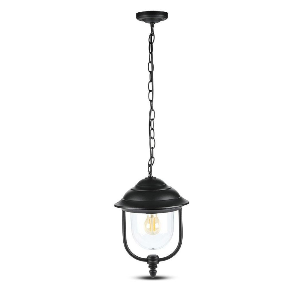 V-TAC Lampada LED da Soffitto a Lanterna E27, L 890mm, Nero, IP44, Max 60W